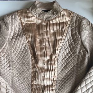 Elie Tahari Cropped Silk Jacket